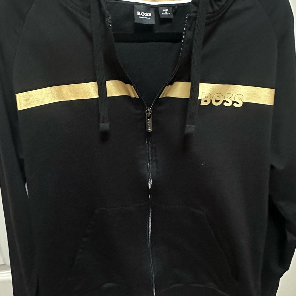 BOSS Black and Gold Hoodie